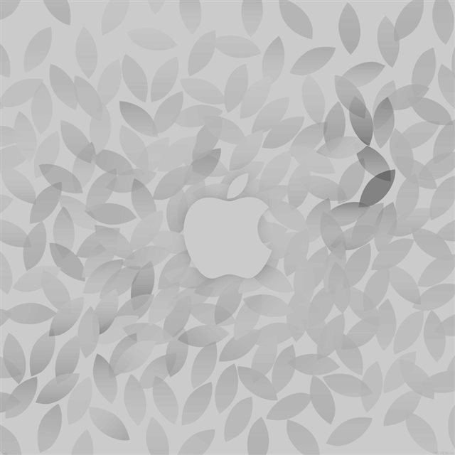 Apple In Fall White Pattern iPad wallpaper 