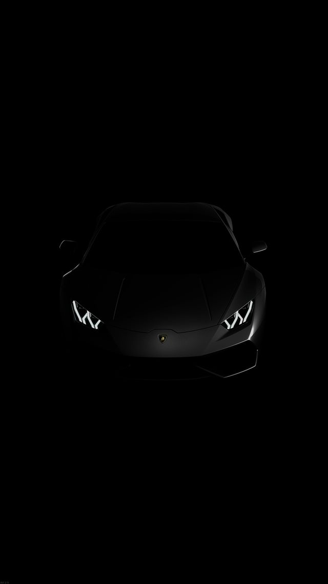 Lamborghini Huracan Lp Black Dark iPhone 8 wallpaper 