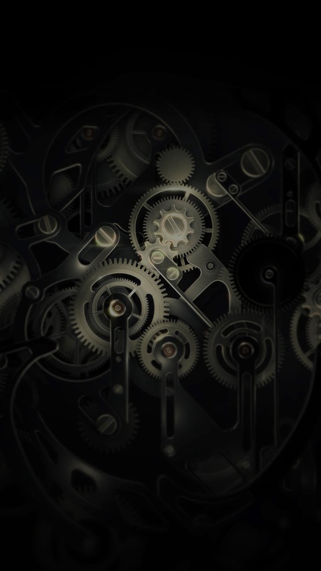 Huawei Mate Gear Dark Illust Art iPhone 8 wallpaper 