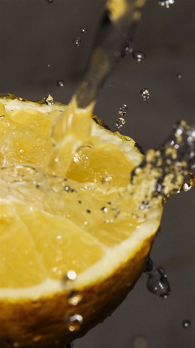 Orange Water Lemon Fruit iPhone 8 wallpaper 