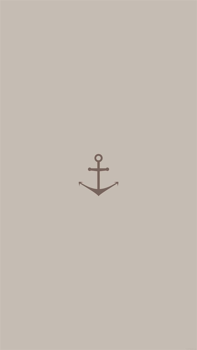 Minimal Sea Anchor Logo Red Art iPhone 8 wallpaper 