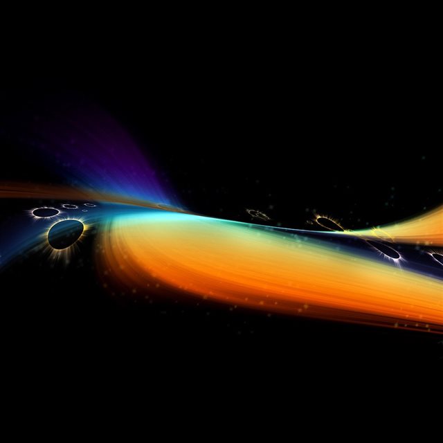 Rainbow Art Illust Pattern Prism Dark iPad wallpaper 