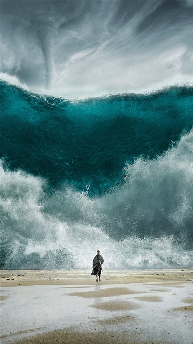 Wave Sea Art Film Illust iPhone 8 wallpaper 