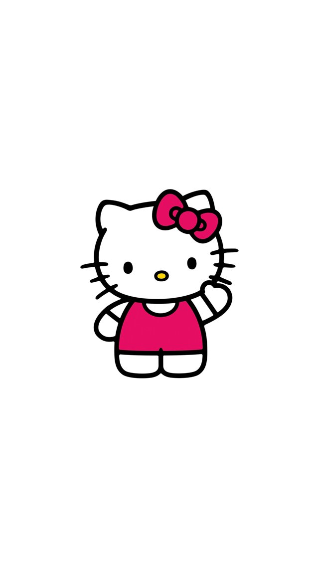 Hello Kitty Art Cute Logo Minimal iPhone 8 wallpaper 