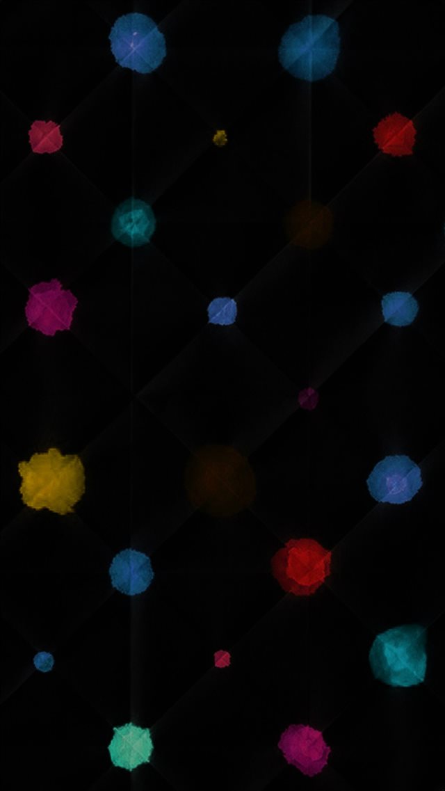 Watercolor Dots Dark Pattern iPhone 8 wallpaper 