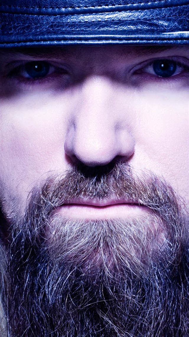 Zakk Wylde Face Hair Beard Hat iPhone 8 wallpaper 