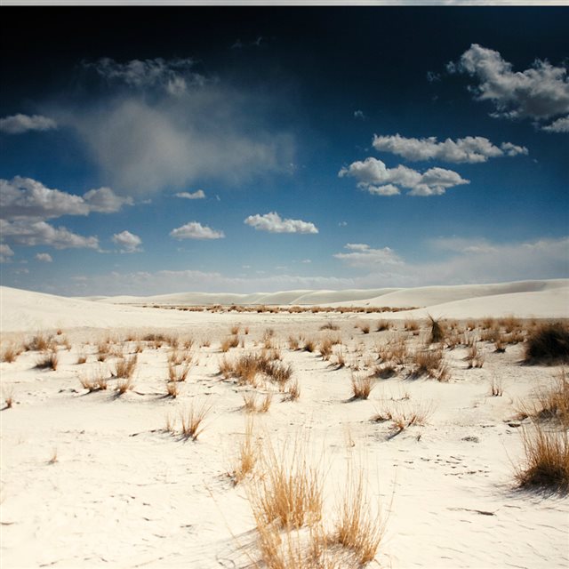 Nature Vast Dry Sandy Desert Landscape iPad wallpaper 