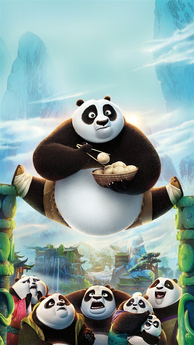 Kungfu Panda Art Illust Film Disney iPhone 8 wallpaper 