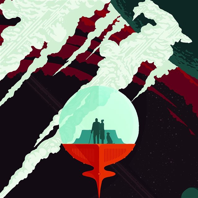Elceladus Poster Art Illustration Space iPad wallpaper 