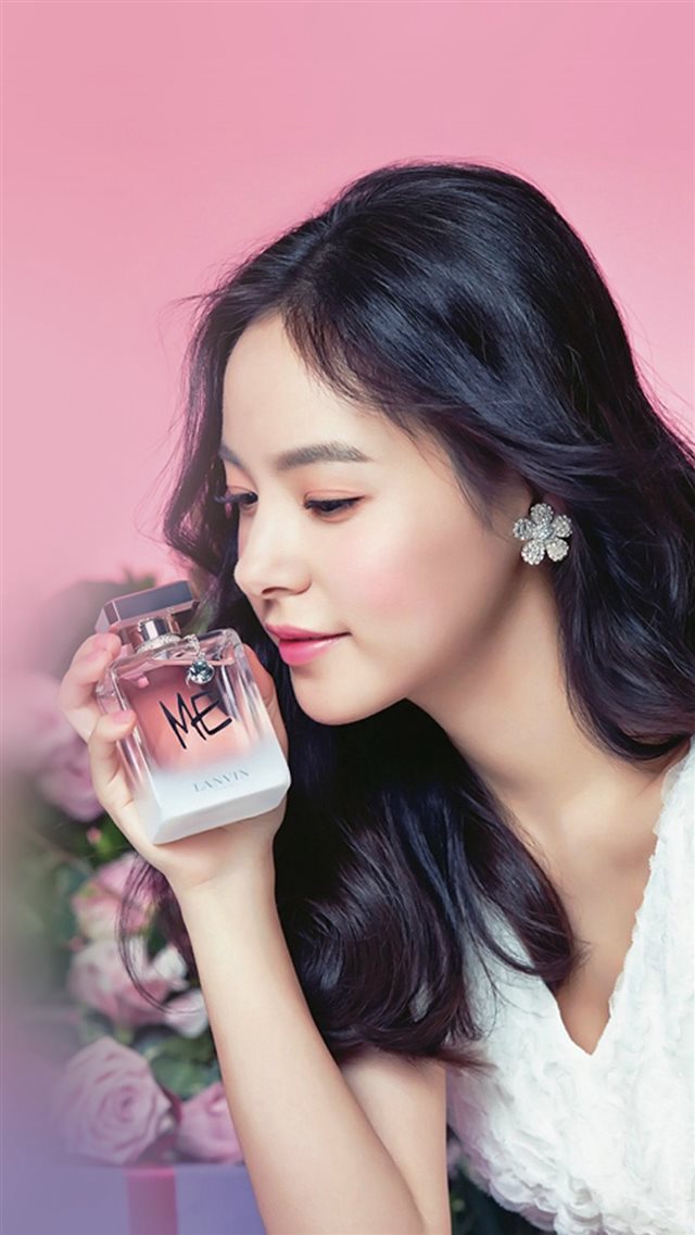 Min Hyorin Pink Ad Cute Kpop iPhone 8 wallpaper 
