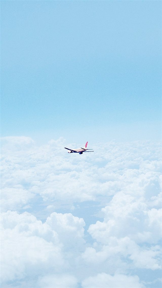 Flight Sky Plane Cloud Nature iPhone 8 wallpaper 