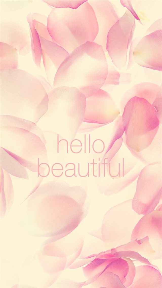 Hello Beautiful Flower Prints iPhone 8 wallpaper 