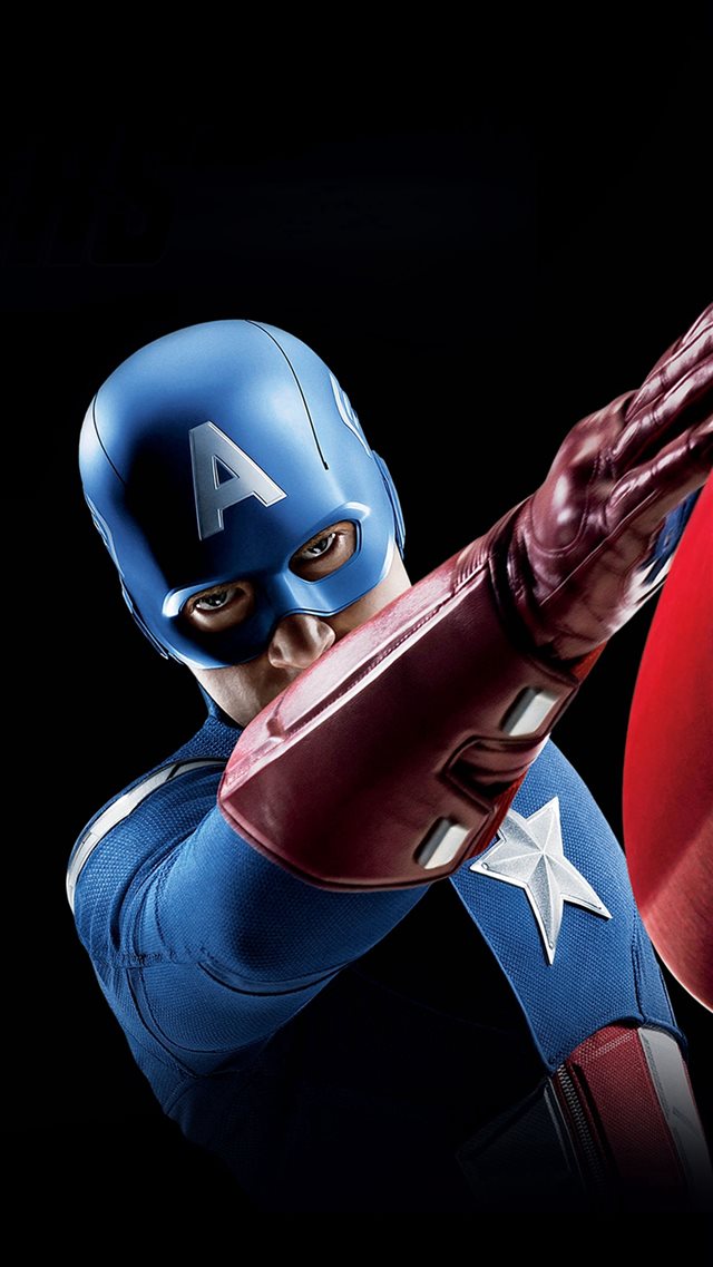 Avengers Captain America Illust Art Portrait iPhone 8 wallpaper 