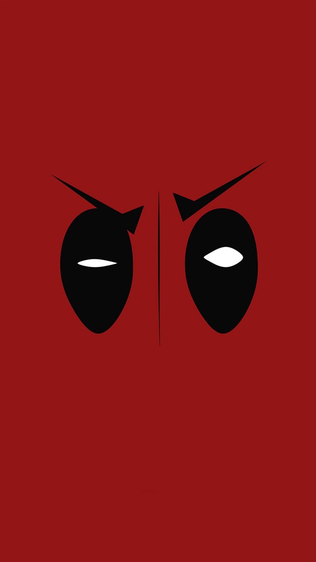 Deadpool Hero Eye Logo Art Film iPhone 8 wallpaper 