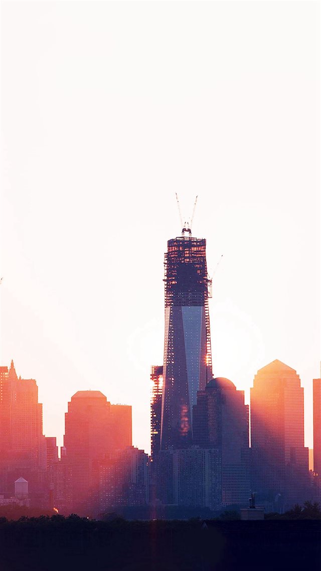Construction Sky Line Sunset City Day iPhone 8 wallpaper 