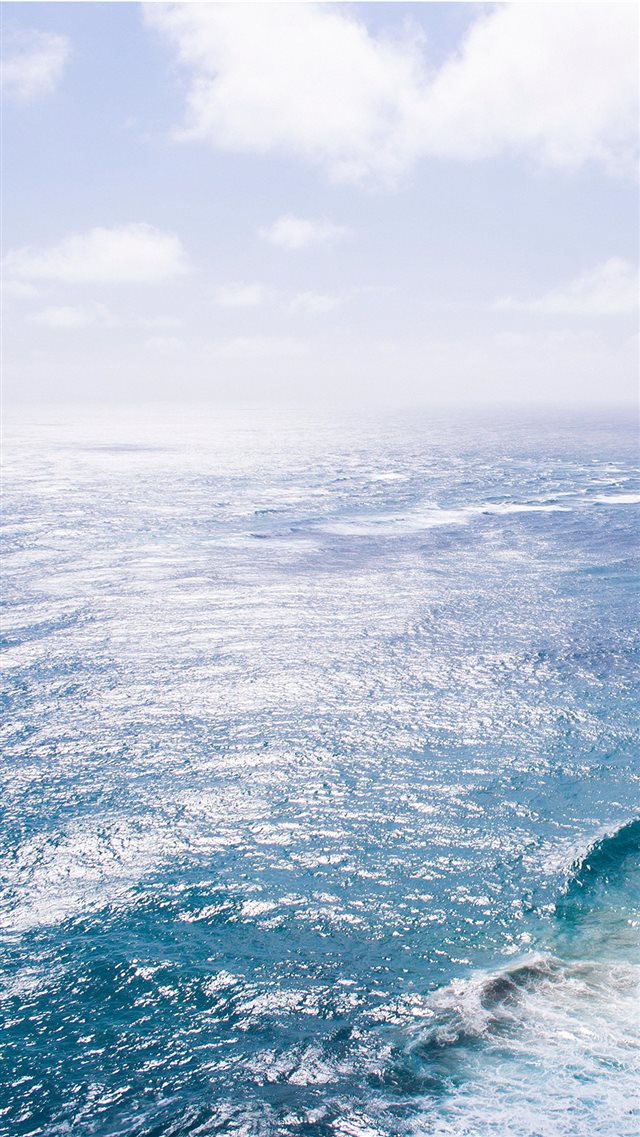 Nature Sea Blue Wave Ocean iPhone 8 wallpaper 