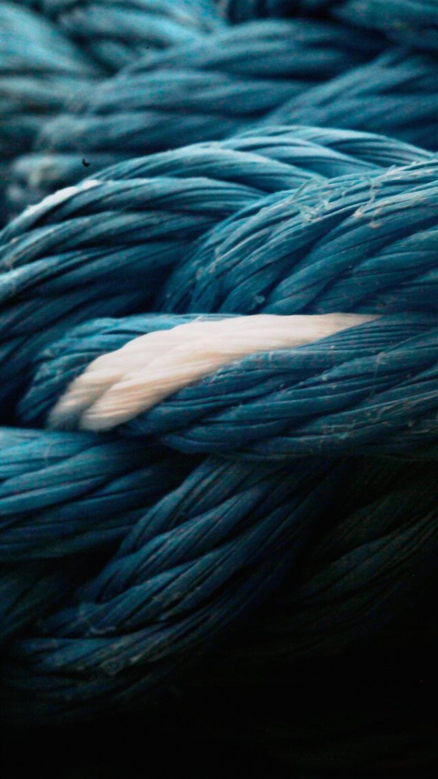 Rope Blue Knot Texture iPhone 8 wallpaper 