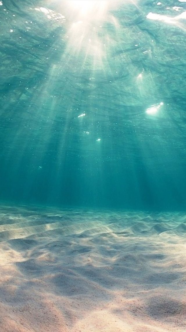 Sunshine Undersea Ocean View Deep iPhone 8 wallpaper 