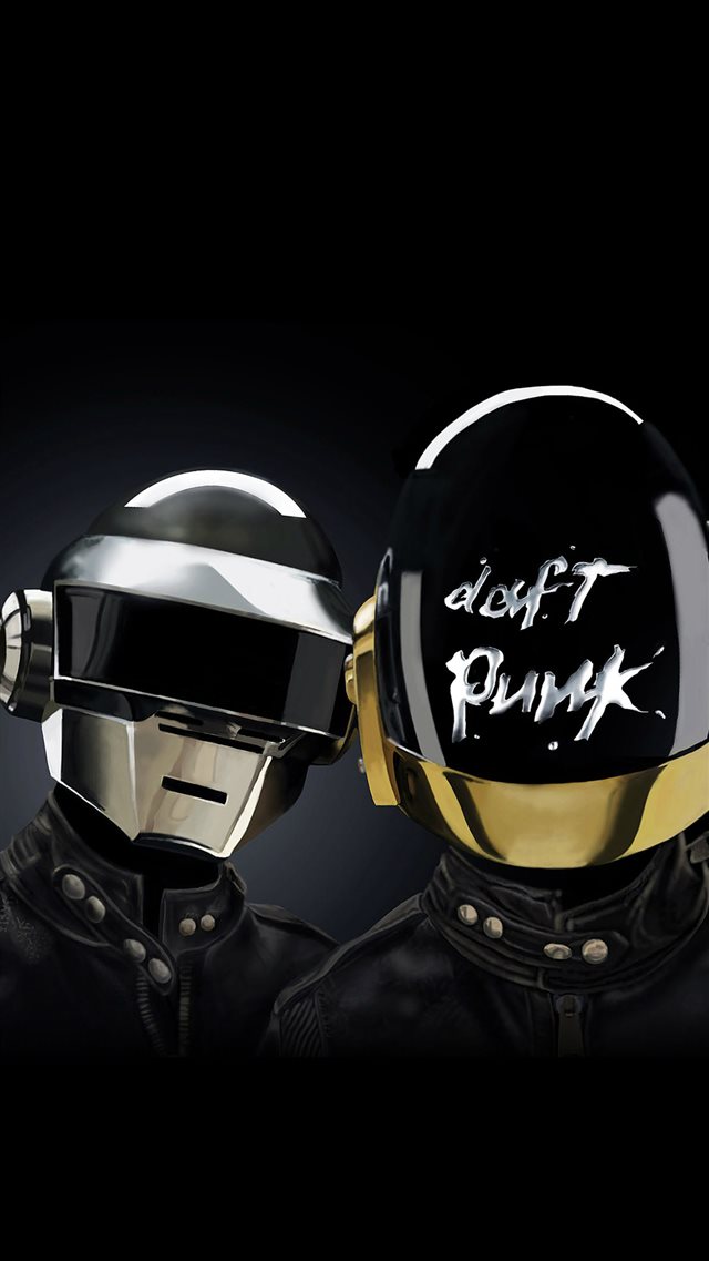 Daft Punk Cute Music Face iPhone 8 wallpaper 