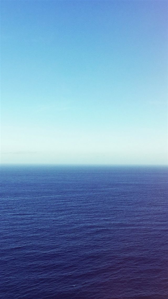 Calm Sea Blue Ocean Water Summer Day Nature iPhone 8 wallpaper 