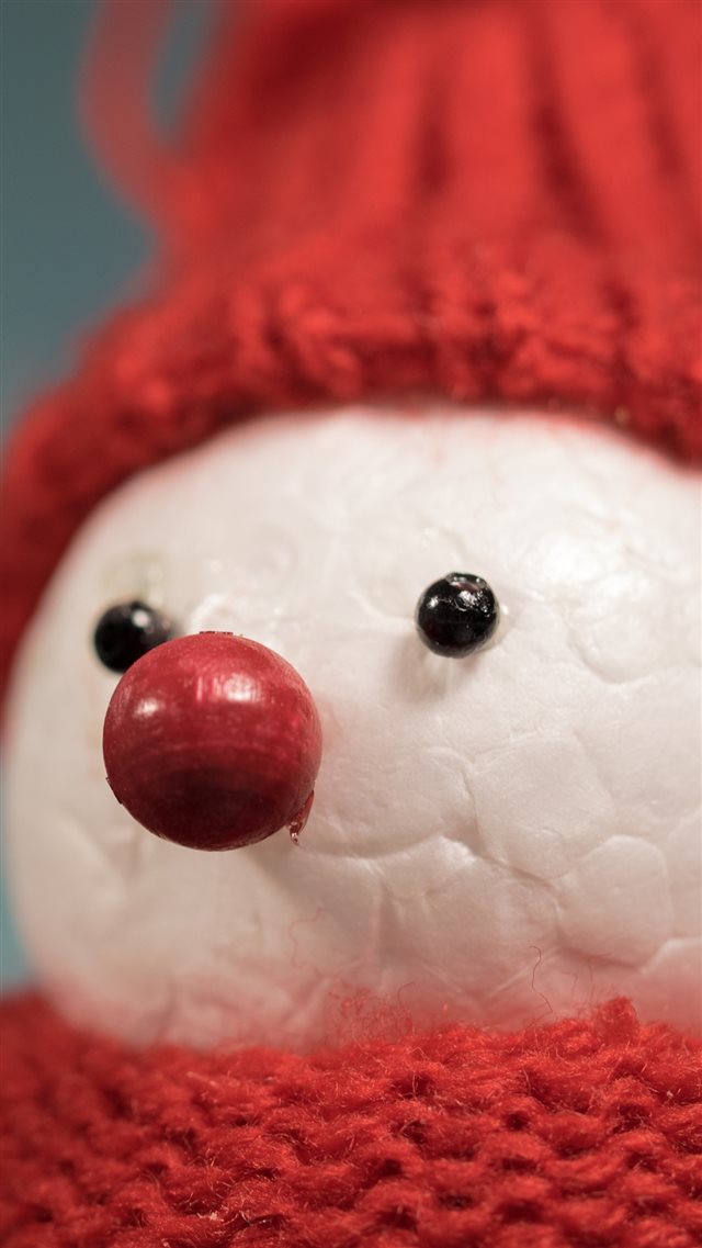 Snowman Hat Figure Scarf iPhone 8 wallpaper 