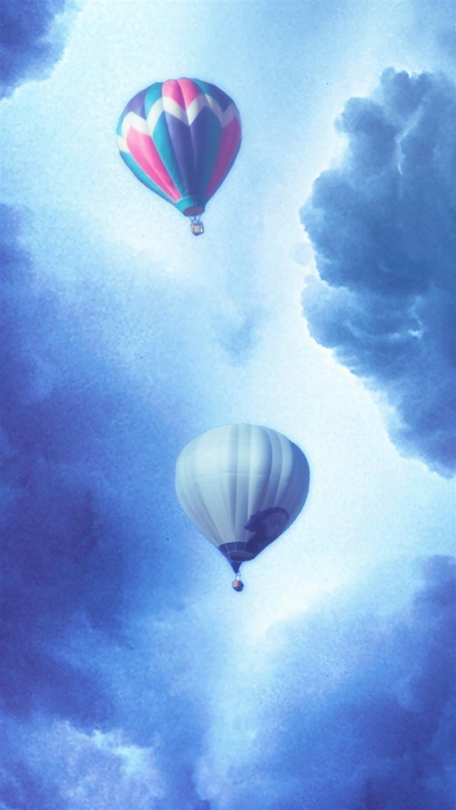 Dream Whispering hot air balloon iPhone 8 wallpaper 