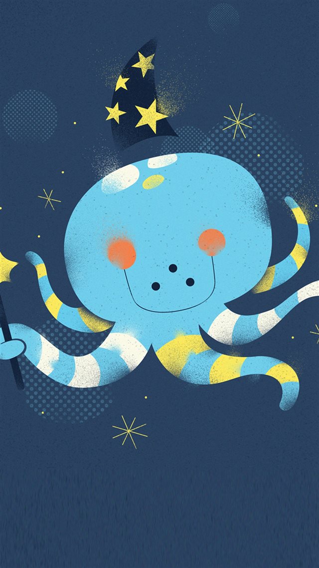 Fun Octopus Pattern iPhone 8 wallpaper 
