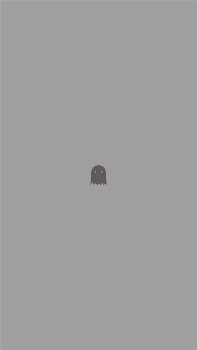 Cute Ghost Art Character Illust Minimal Simple iPhone 8 wallpaper 