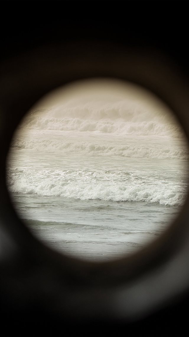 Hole Sea Wave White Dark iPhone 8 wallpaper 