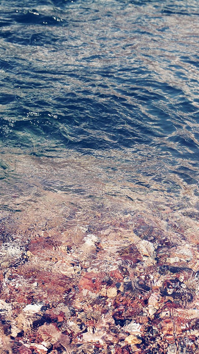 Sea Water Ripples Sea Clear Nature Pattern iPhone 8 wallpaper 
