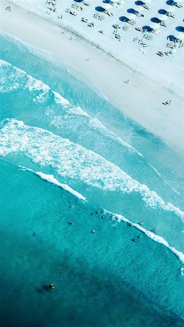Vacation Ocean View Top Summer Green iPhone 8 wallpaper 