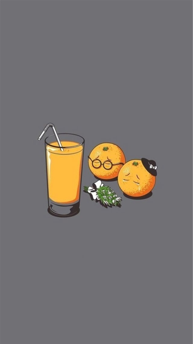 Orange Juice Funeral Funny iPhone 8 wallpaper 