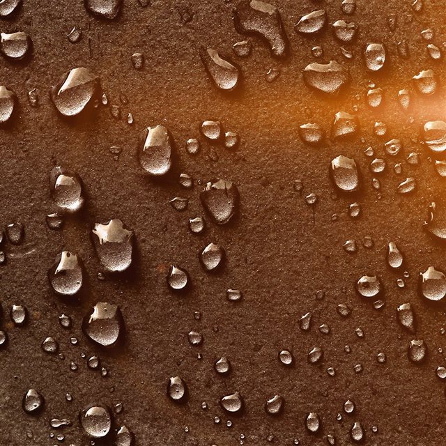 Drops Of Rain Brown Nature Texture Pattern Flare iPad wallpaper 