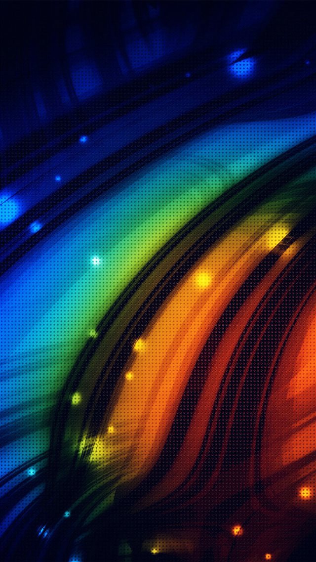 Dots Art Rainbow Pattern iPhone 8 wallpaper 