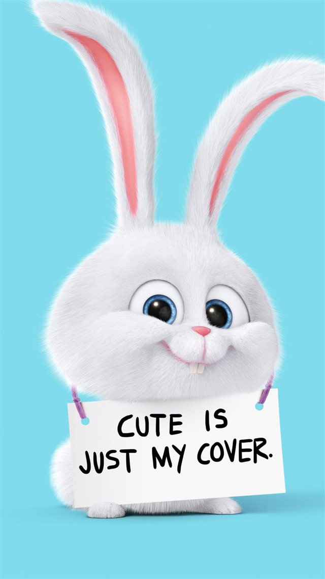 Cute Rabbit Is Just My Cover iPhone 8 wallpaper 