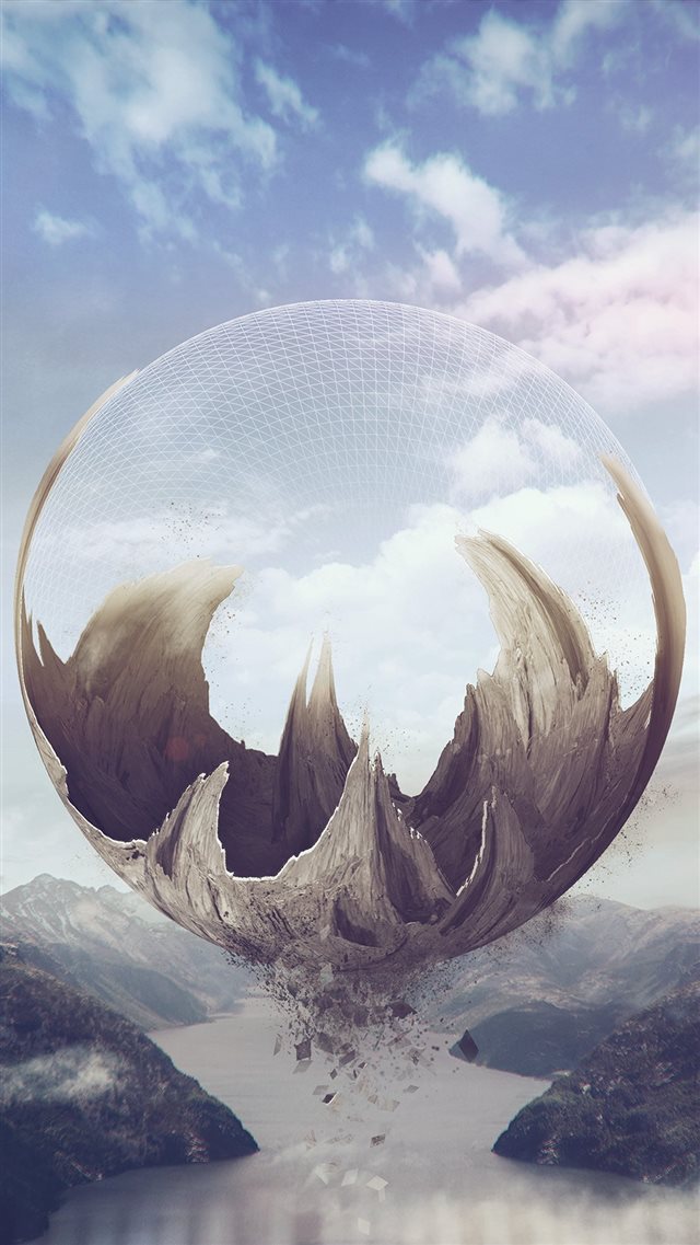 Earthworks Illust Art Paint Graphic Flare iPhone 8 wallpaper 