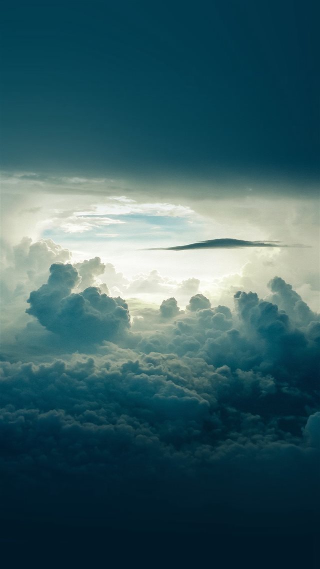 Sky Cloud Blue Nature Summer iPhone 8 wallpaper 