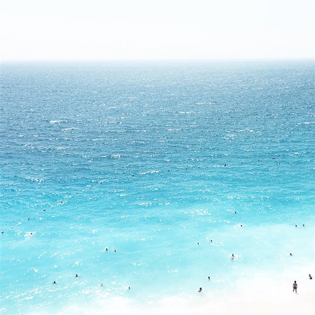 Vacation Beach Sea Blue Summer Water iPad wallpaper 