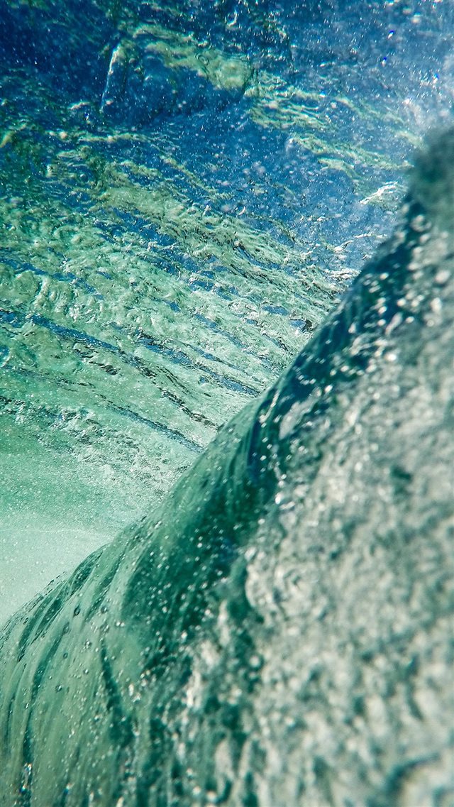 Water Wave Green Blue Summer Sea iPhone 8 wallpaper 