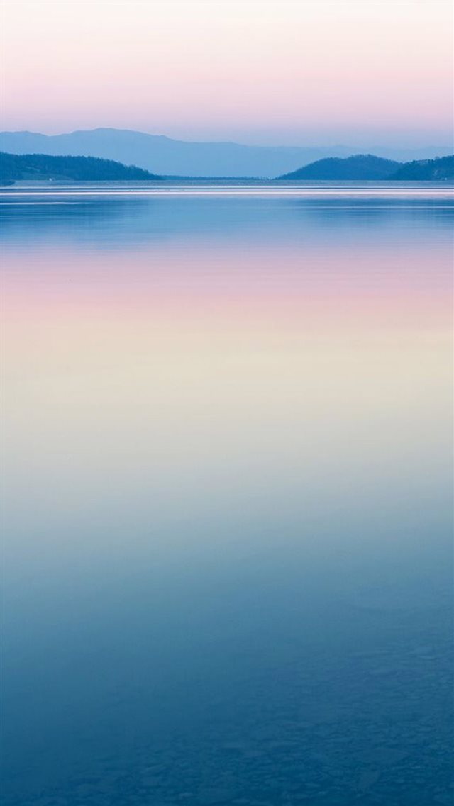 Pure Calm River Mountain Skyline Scenery iPhone 8 wallpaper 
