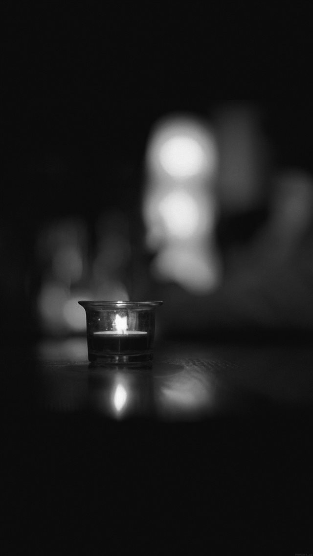 Candle Light Night Bw Bokeh Romantic iPhone 8 Wallpapers Free Download