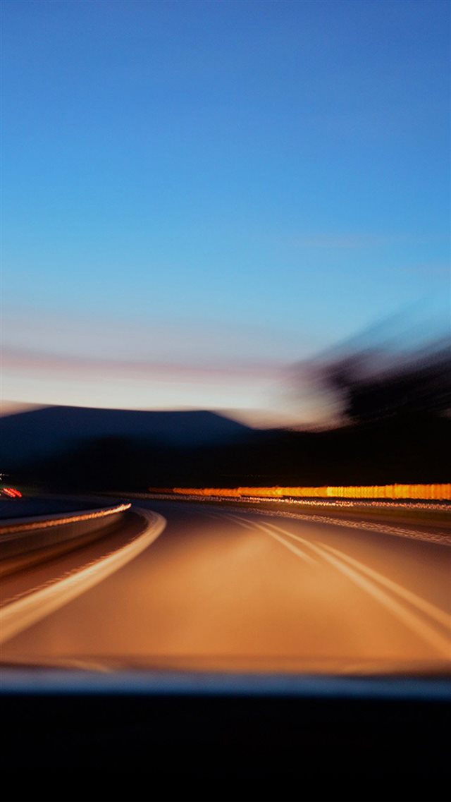 Drive Away Fast Blur iPhone 8 wallpaper 