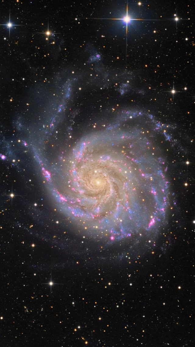 Dark Shiny Space Beautiful Nebula Circle iPhone 8 wallpaper 