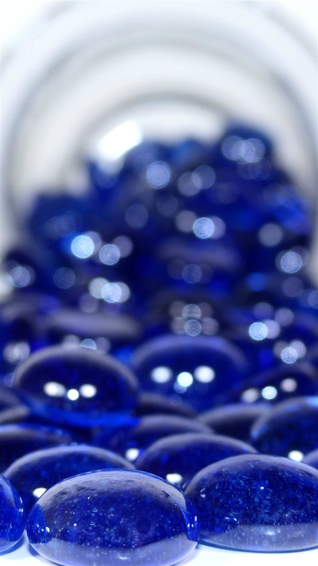 Abstract Crystal Blue Stone Soft Bokeh iPhone 8 wallpaper 