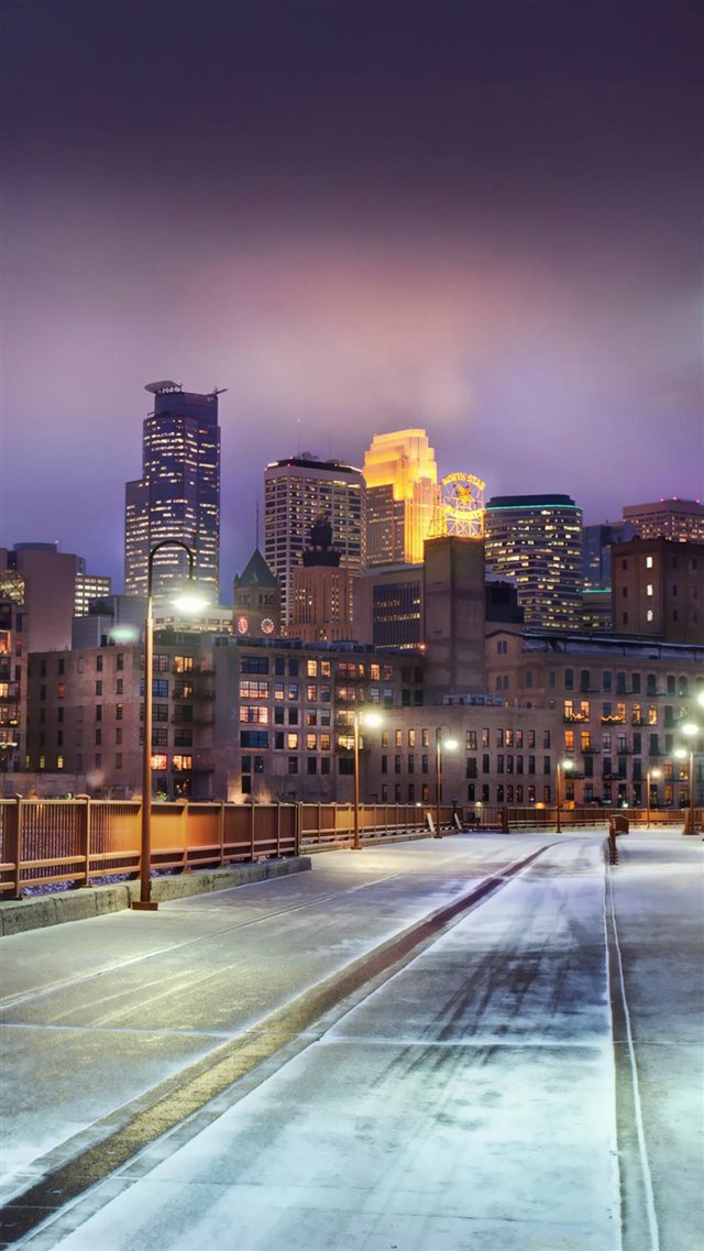 Street Lights In Minnesota iPhone 8 wallpaper 
