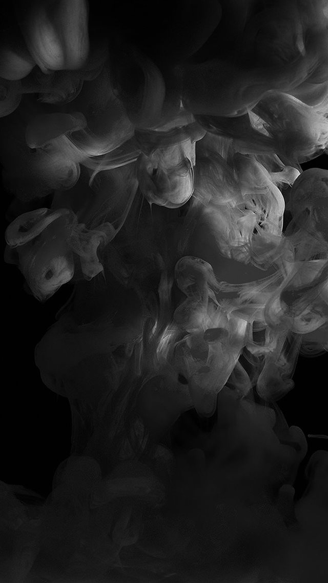Smoke Dark Bw Abstract Fog Art Illust iPhone 8 wallpaper 
