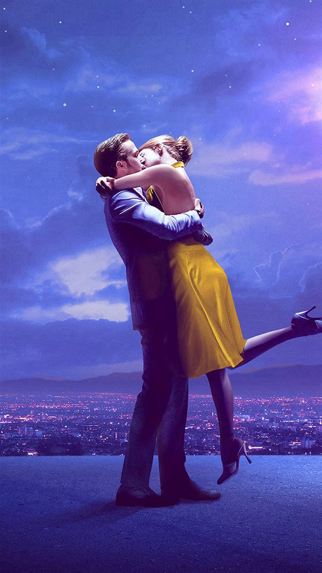 Lalaland Film Movie Purple Blue Poster Illustration Art Jazz iPhone 8 wallpaper 