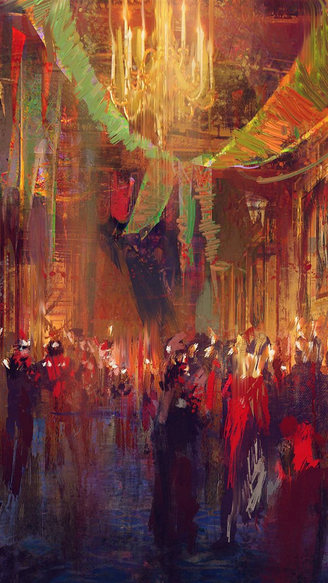 Wadim Kashin Illustration Art Concept Paint Red iPhone 8 wallpaper 