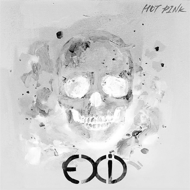 Kpop Exid Cover Skull White Art Illustration iPad wallpaper 