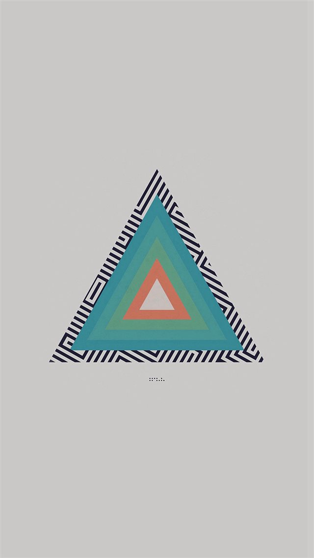 Tycho Triangle Abstract Art Illustration White iPhone 8 wallpaper 